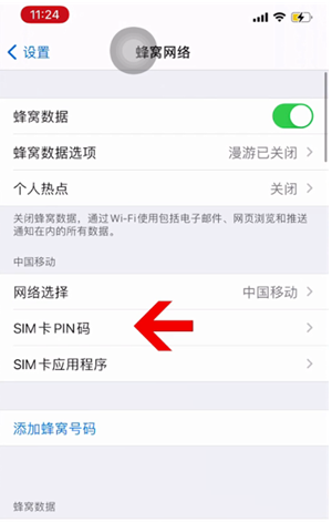 涿鹿苹果14维修网分享如何给iPhone14的SIM卡设置密码 